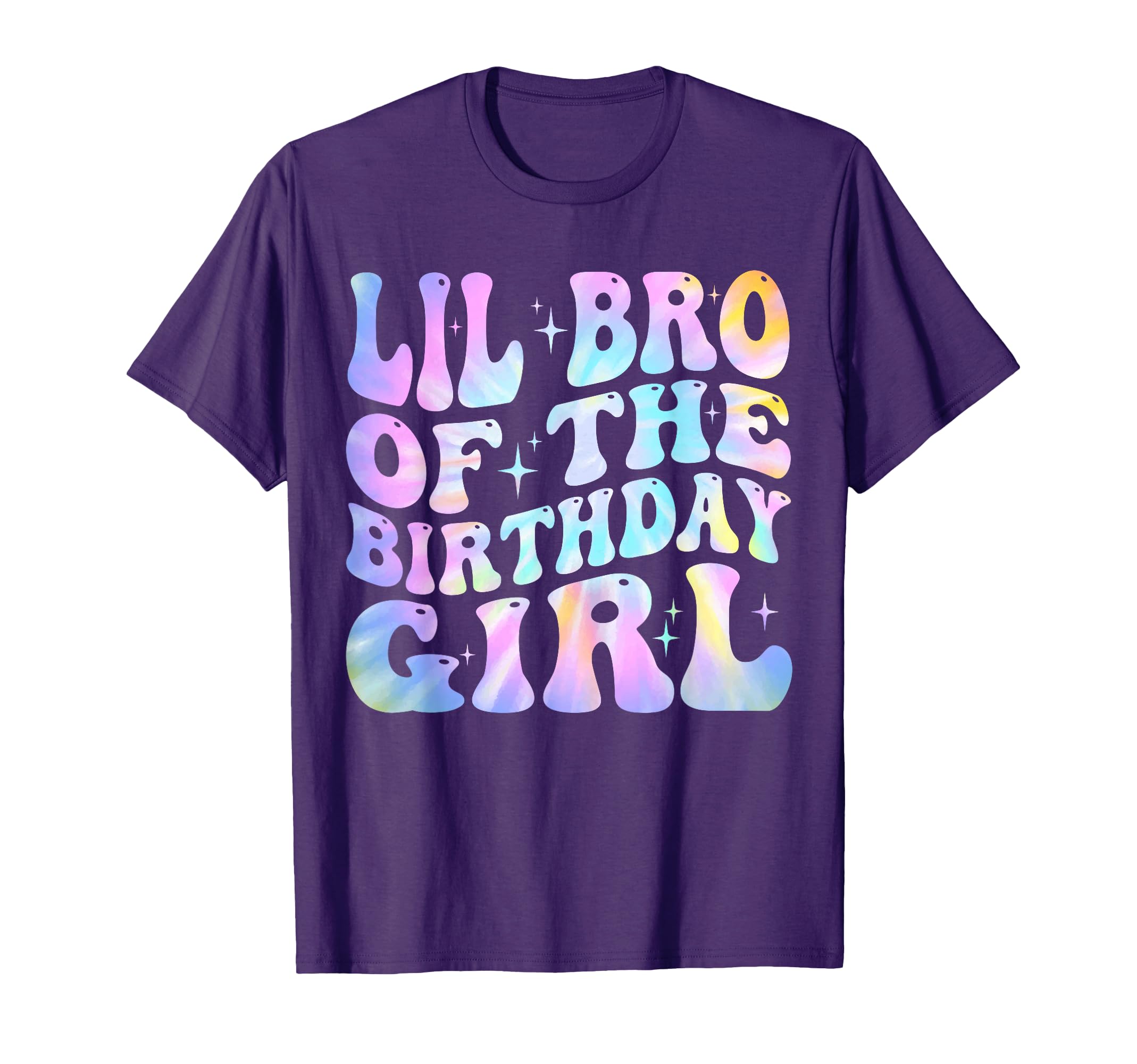 Lil Brother Birthday Tie Dye Colorful T-Shirt - Fun Novelty Design Unisex - T-Shirt, Sweatshirt, Hoodie