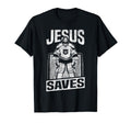 Ice Hockey Goalie Goalkeeper Jesus T-Shirt - Fun Novelty Design Men Women - T-Shirt, Sweatshirt, Hoodie