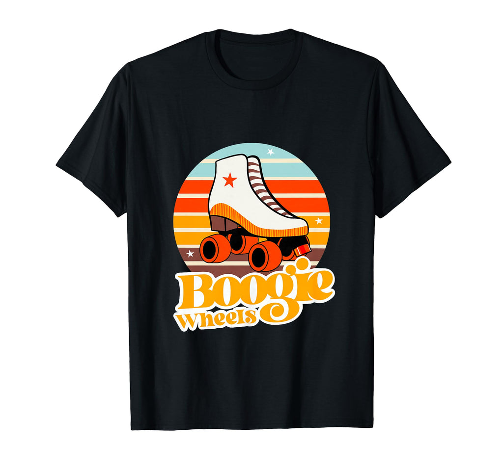 Boogie Wheels Roller Skate 70S T-Shirt - Novelty Apparel Unisex - T-Shirt, Sweatshirt, Hoodie