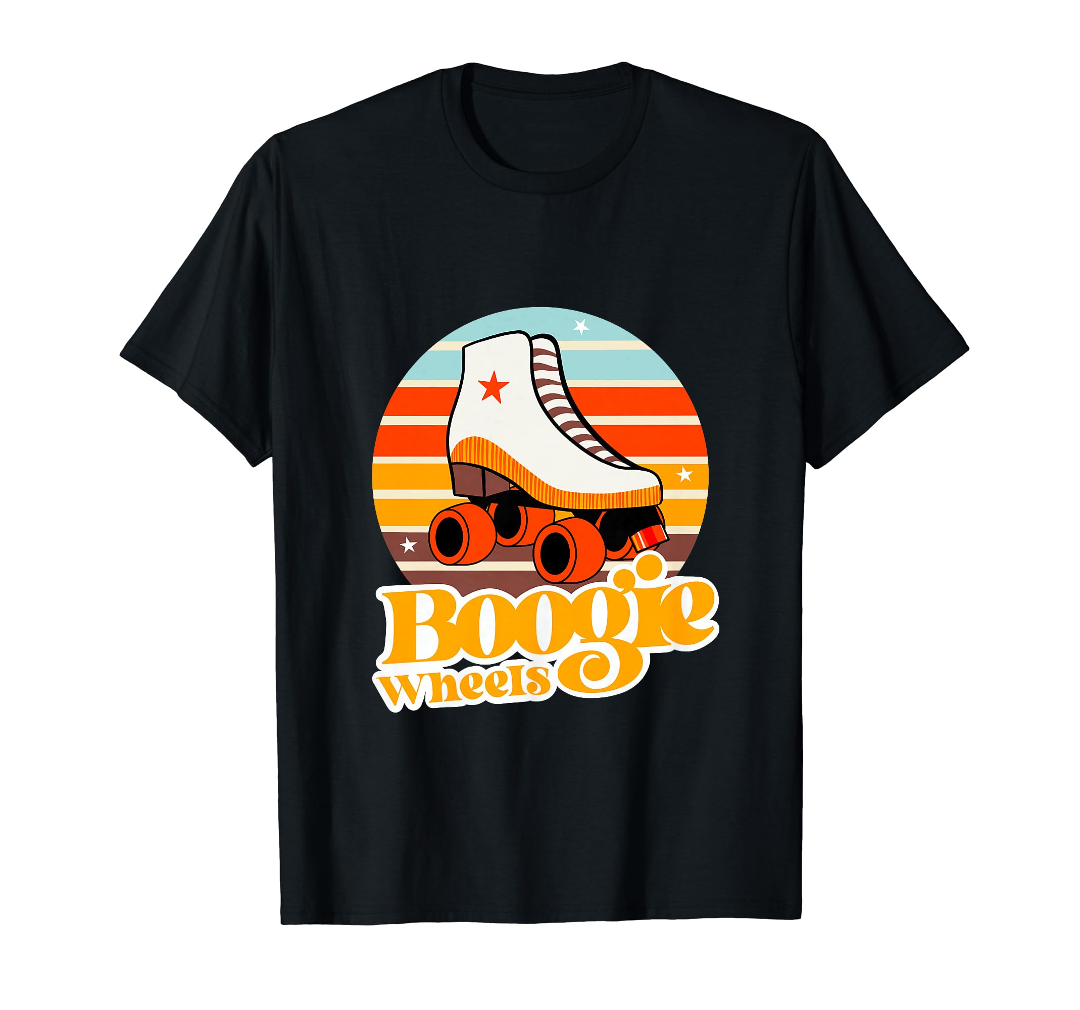 Boogie Wheels Roller Skate 70S T-Shirt - Novelty Apparel Unisex - T-Shirt, Sweatshirt, Hoodie