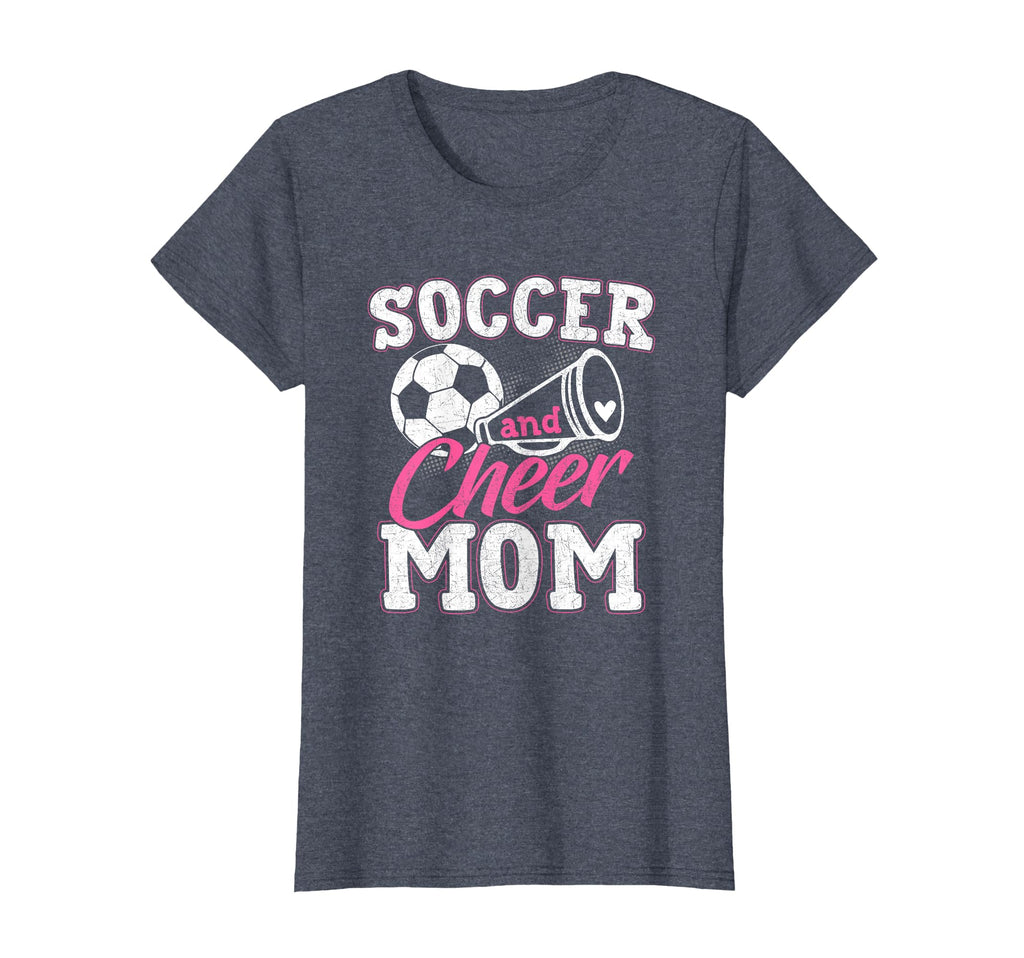 Funny Cheerleading Mom Soccer And Cheer Mom T-Shirt - Graphic Print Unisex - T-Shirt, Sweatshirt, Hoodie