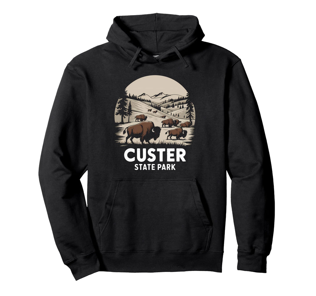 Custer State Park South Dakota American Hoodie - Minimalist Print Unisex - T-Shirt, Sweatshirt, Hoodie