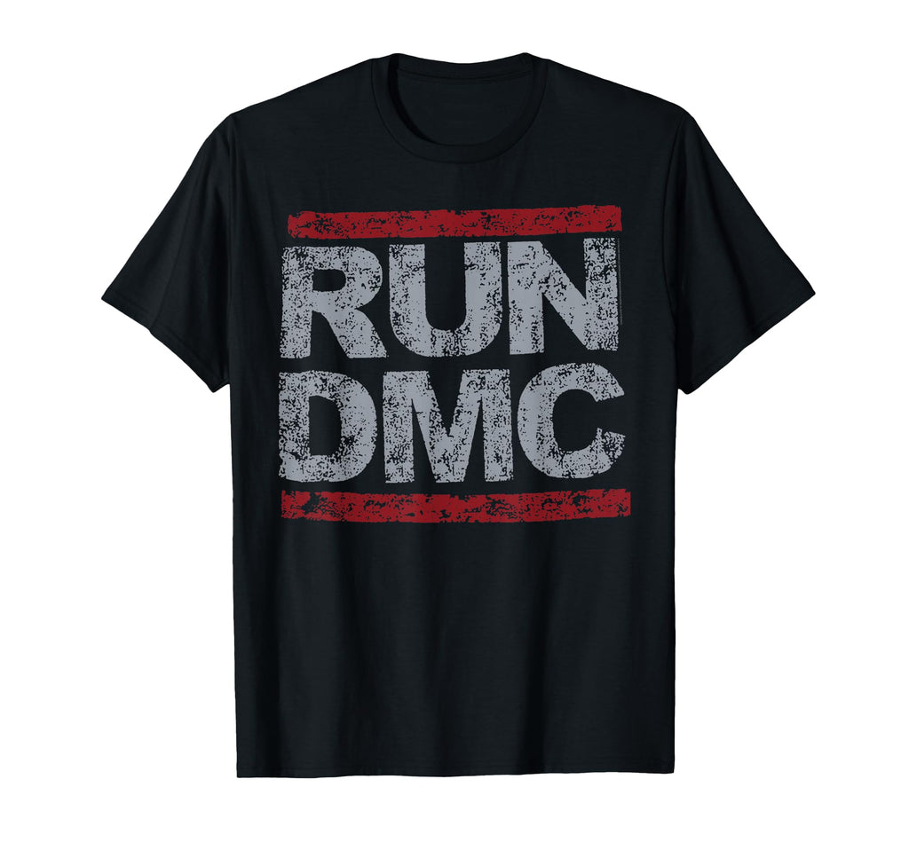Run Dmc Grunge Logo T-Shirt - Novelty Apparel Unisex - T-Shirt, Sweatshirt, Hoodie