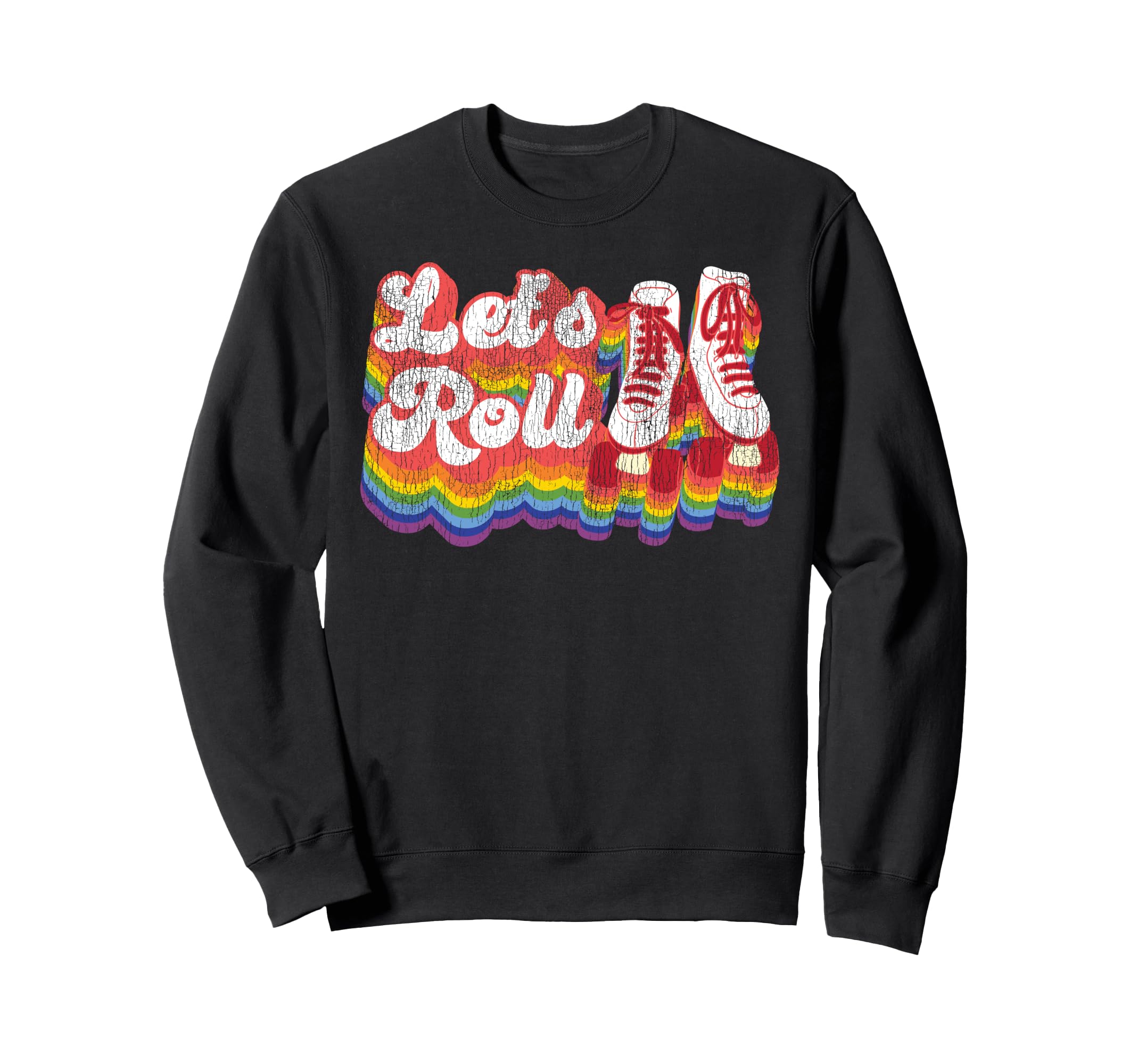 Roller Skating Skate 1970S Sweatshirt - Aesthetic Graphic Men Women - T-Shirt, Sweatshirt, Hoodie