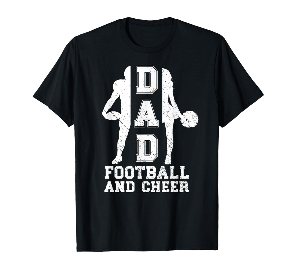 Football And Cheer Dad Cheerleader And T-Shirt - Custom Art Print Unisex - T-Shirt, Sweatshirt, Hoodie