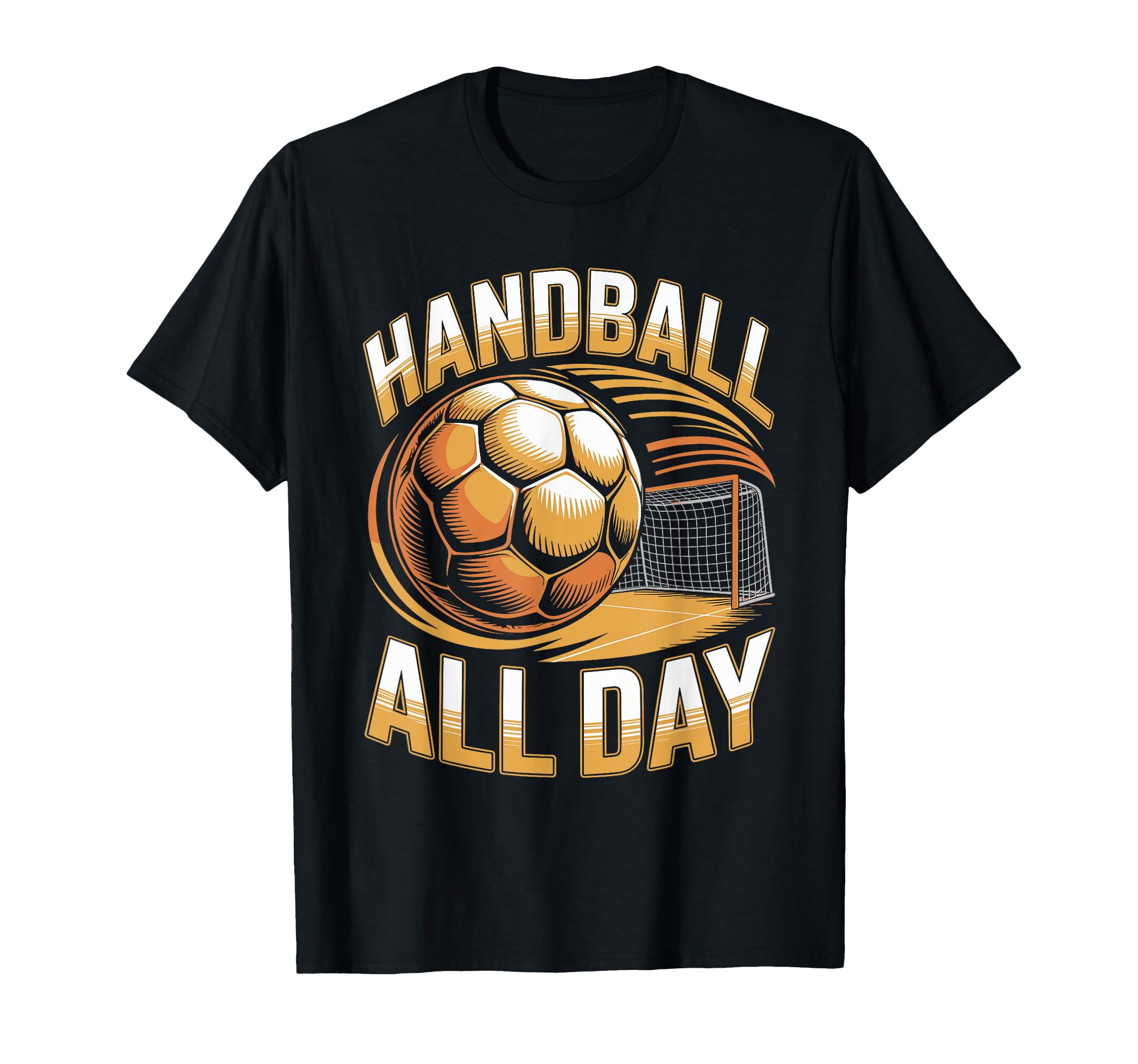 Handball All Day Goalkeeper Court Energy T-Shirt - Custom Art Print Unisex - T-Shirt, Sweatshirt, Hoodie