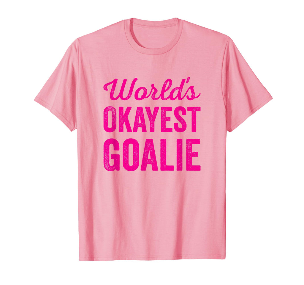 Worlds Okayest Goalie Funny T-Shirt - Custom Art Print for Adults - T-Shirt, Sweatshirt, Hoodie