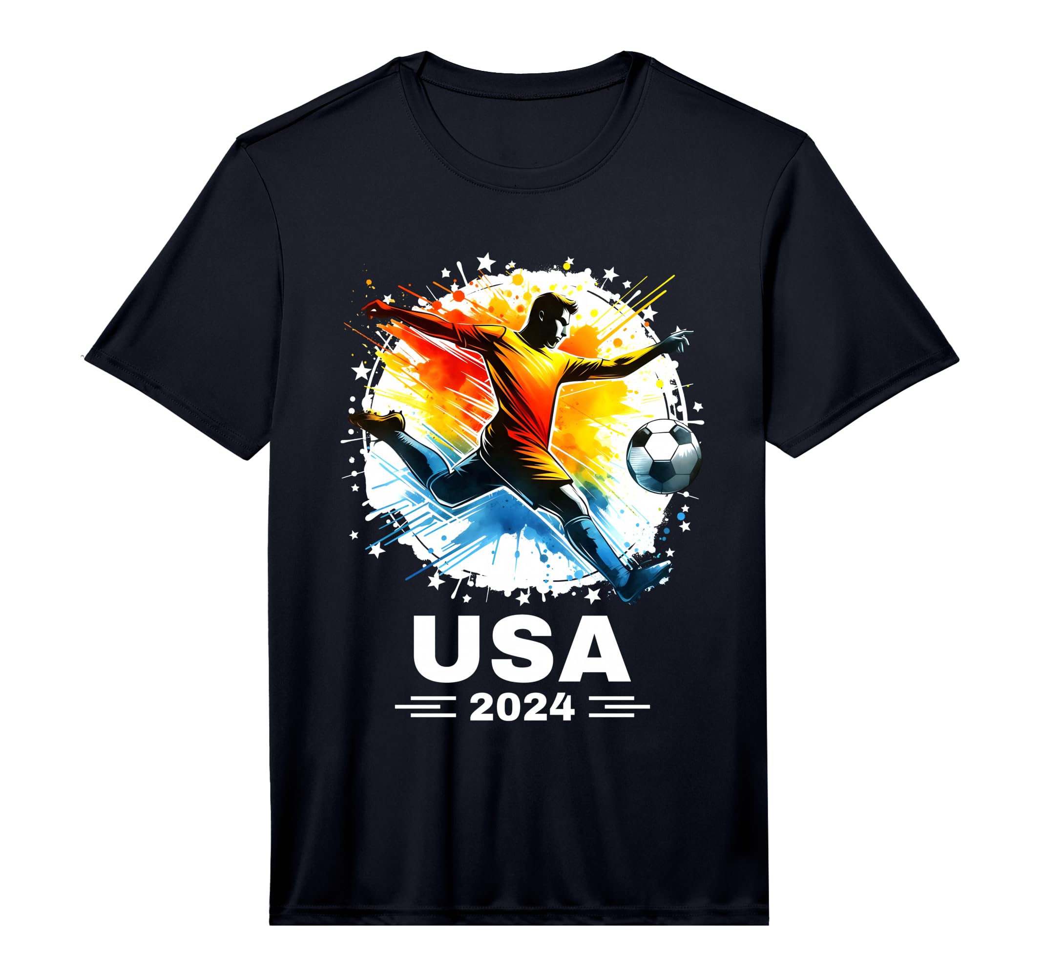 Soccer Player Sports Soccer 2024 Soccer T-Shirt - Graphic Print for Adults - T-Shirt, Sweatshirt, Hoodie