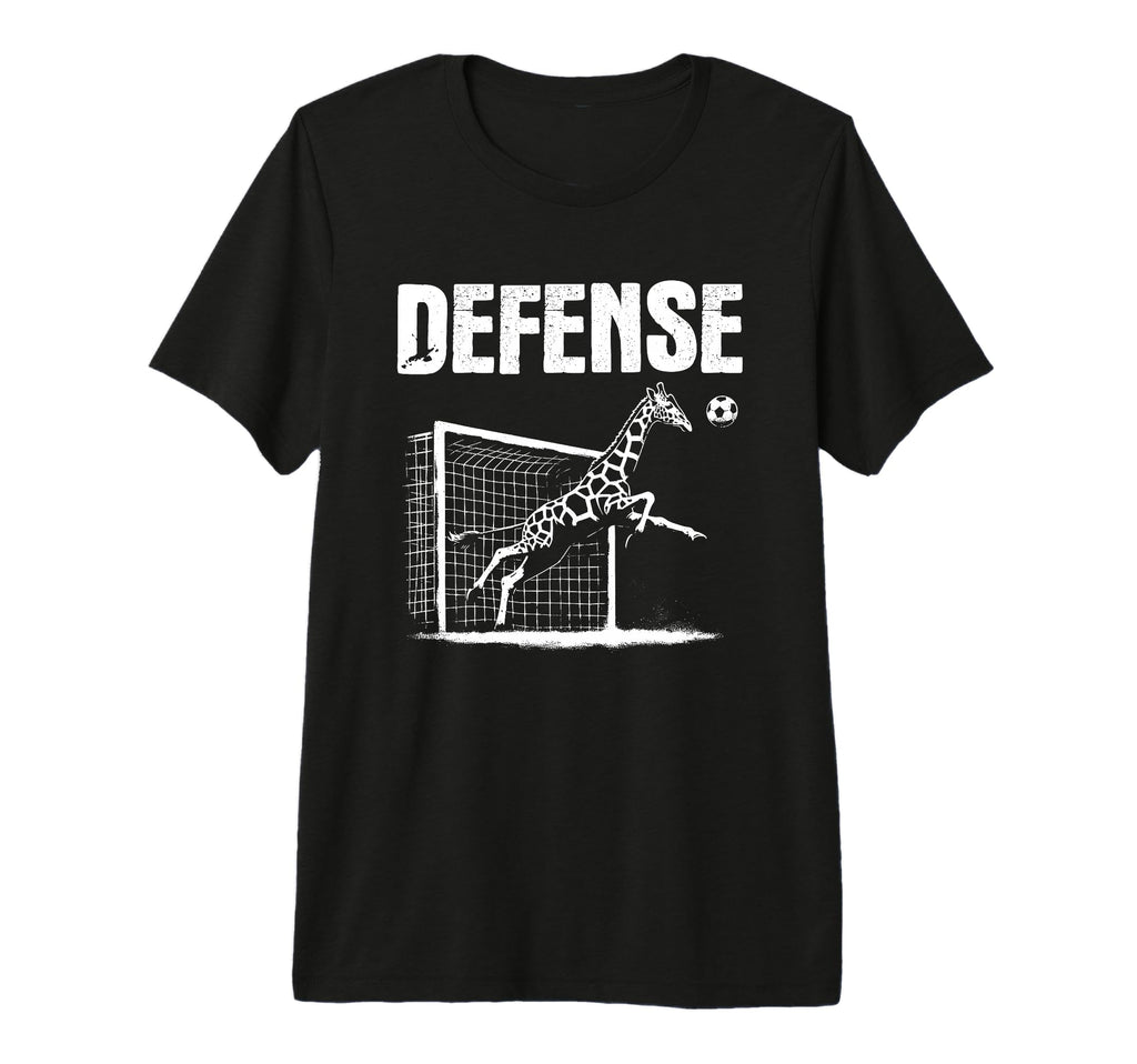 Giraffe Goalie Soccer Goalkeeper T-Shirt - Novelty Apparel for Adults - T-Shirt, Sweatshirt, Hoodie
