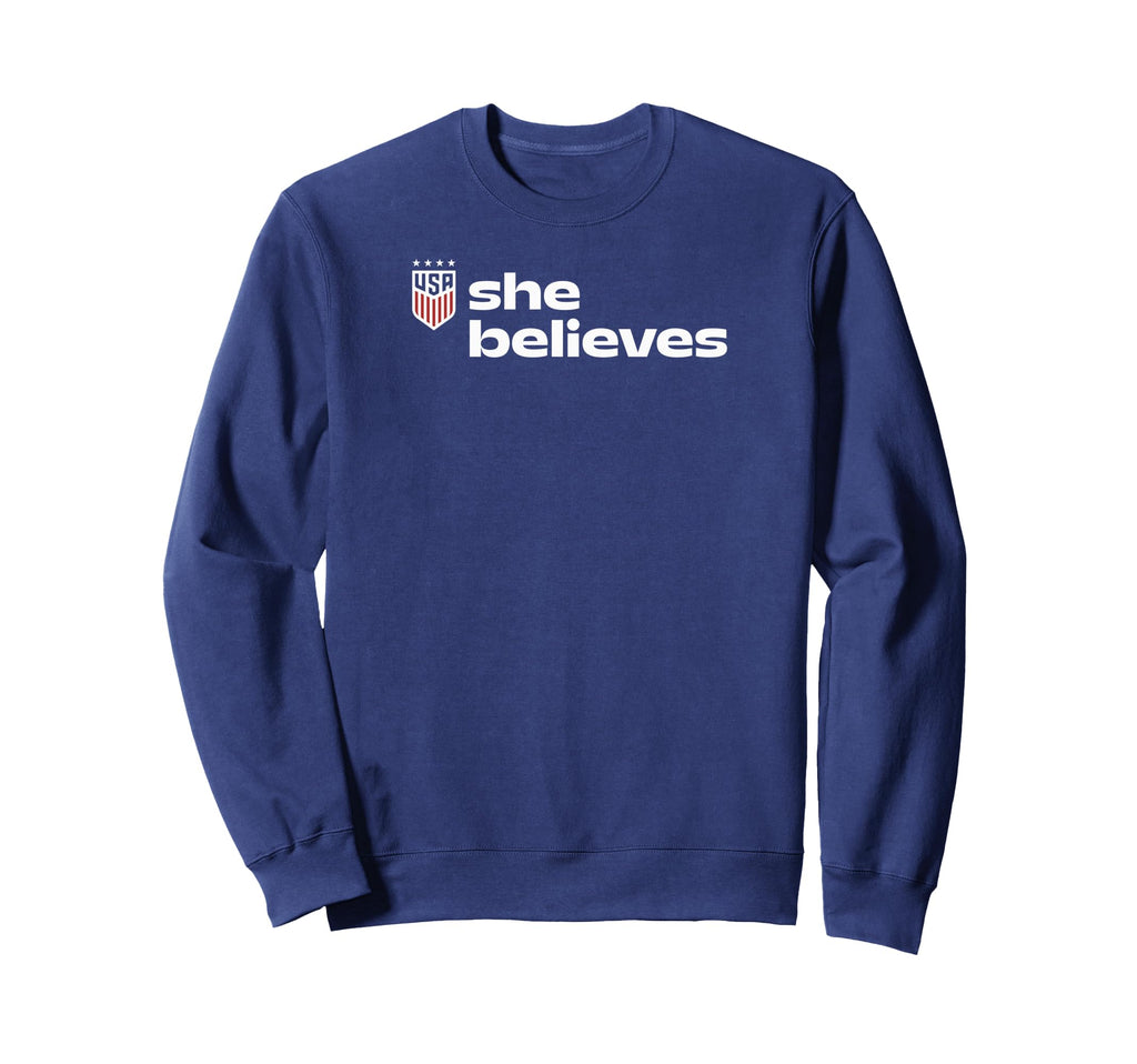 U S Soccer Uswnt She Believes Cup Sweatshirt - Trendy Graphic Men Women - T-Shirt, Sweatshirt, Hoodie