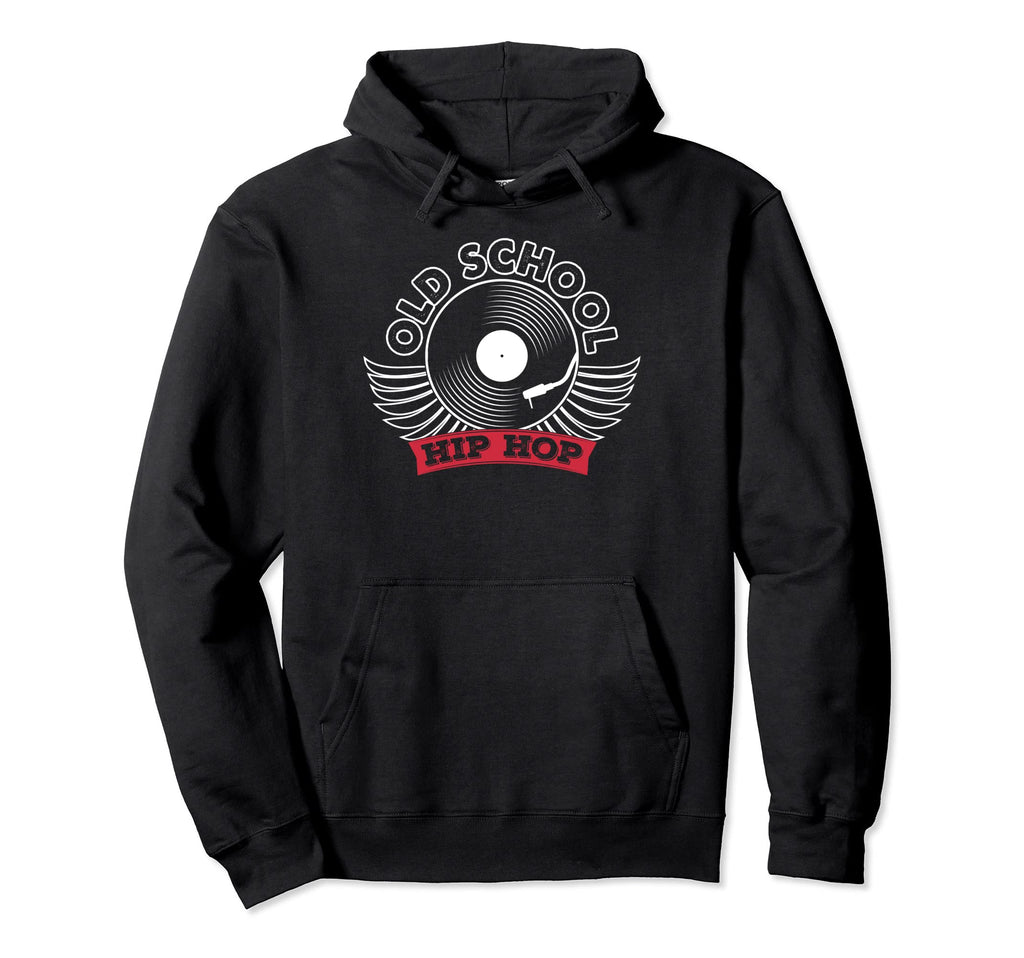 Hip Hop Music Old School Vinyl Hoodie - Casual Everyday Wear Unisex - T-Shirt, Sweatshirt, Hoodie