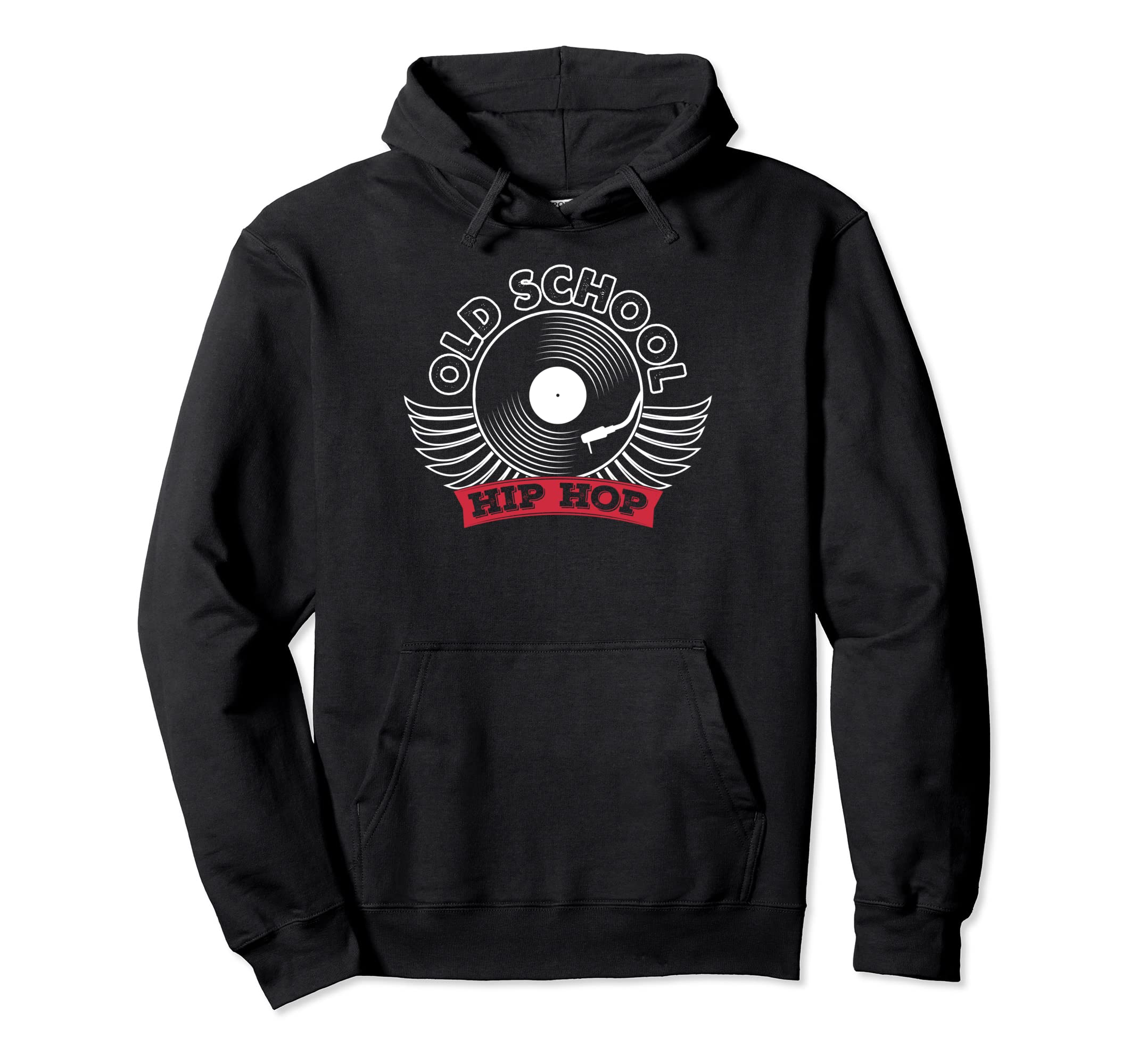 Hip Hop Music Old School Vinyl Hoodie - Casual Everyday Wear Unisex - T-Shirt, Sweatshirt, Hoodie