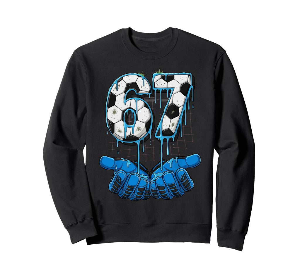 Soccer Number 67 Goalie Gloves Sweatshirt - Aesthetic Graphic Men Women - T-Shirt, Sweatshirt, Hoodie