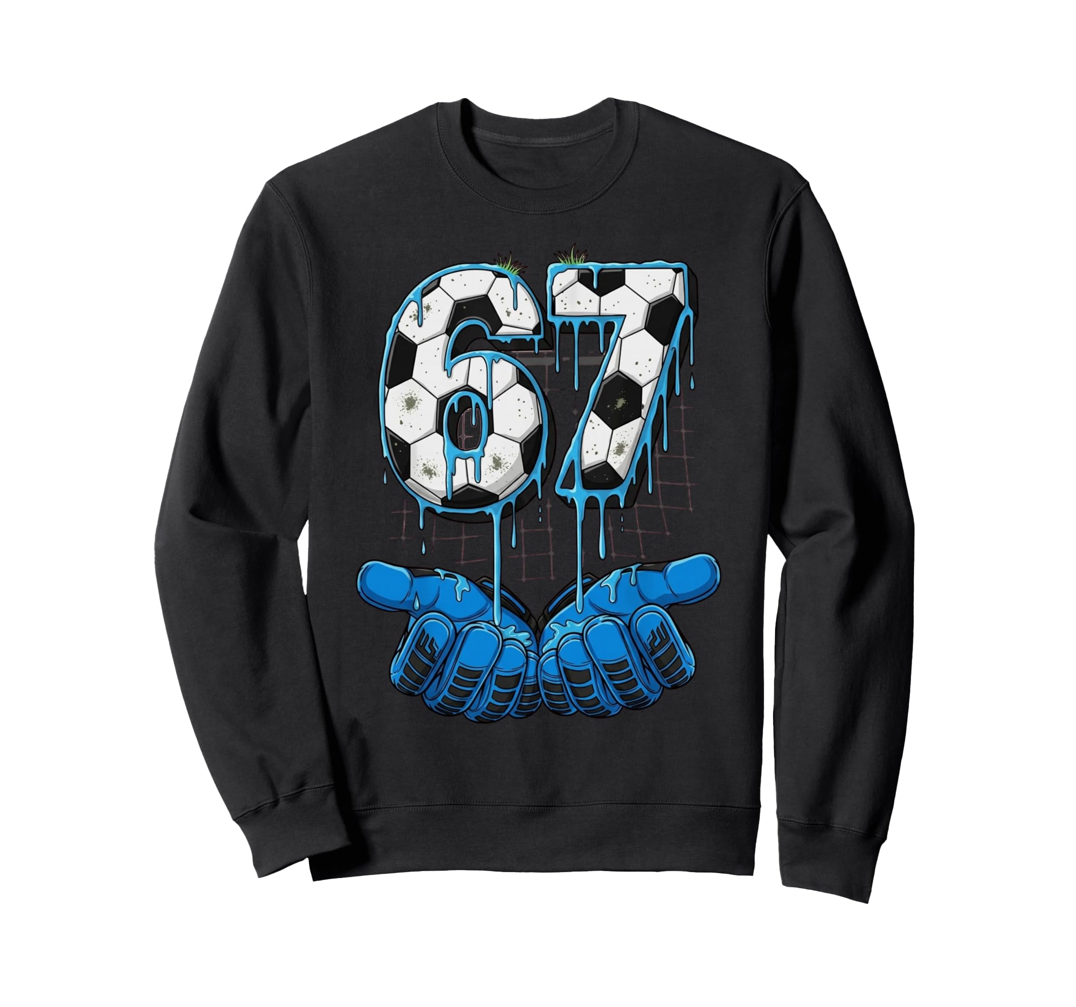 Soccer Number 67 Goalie Gloves Sweatshirt - Aesthetic Graphic Men Women - T-Shirt, Sweatshirt, Hoodie