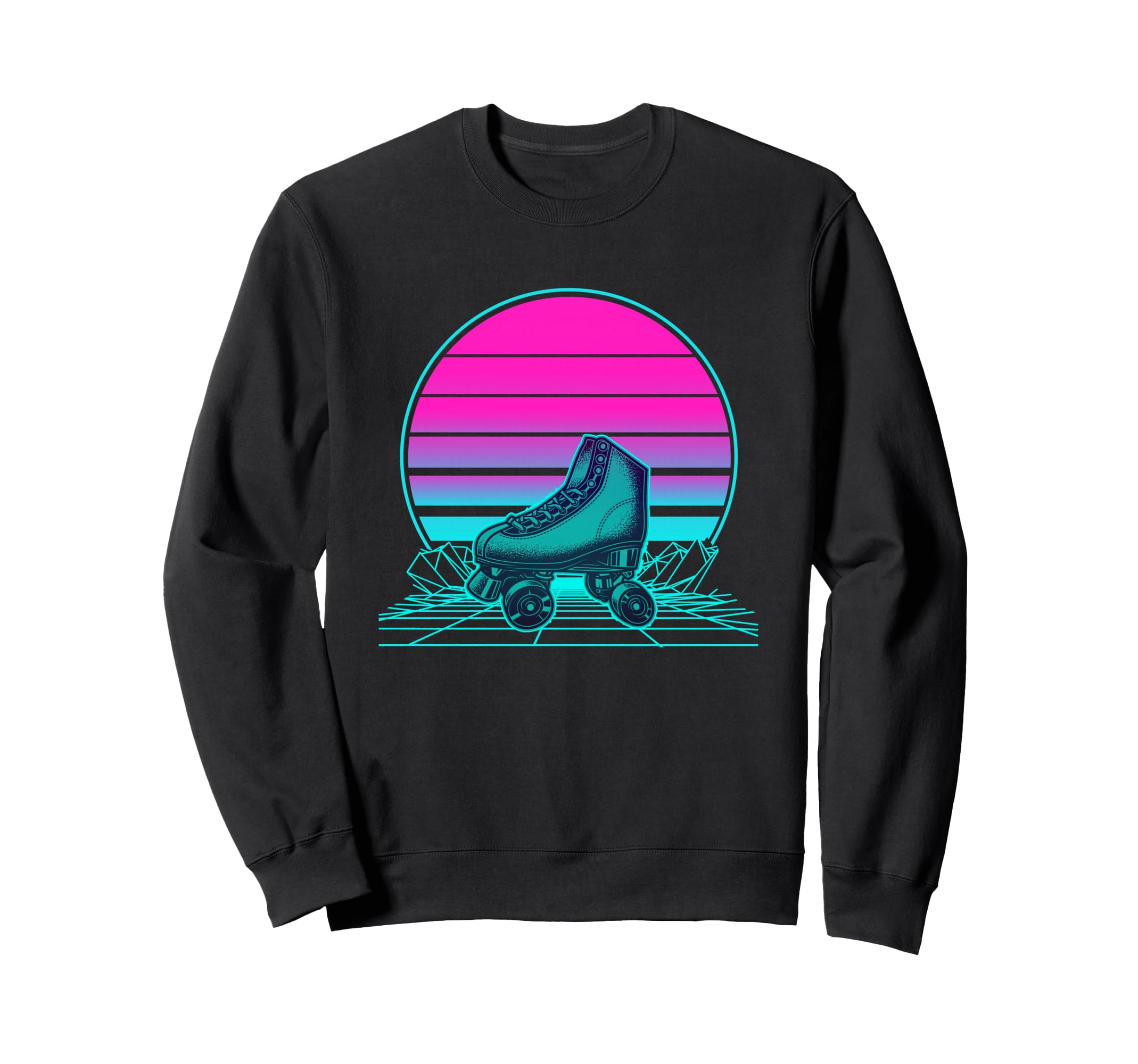 Sunset Roller Skate Sweatshirt - Aesthetic Graphic Men Women - T-Shirt, Sweatshirt, Hoodie