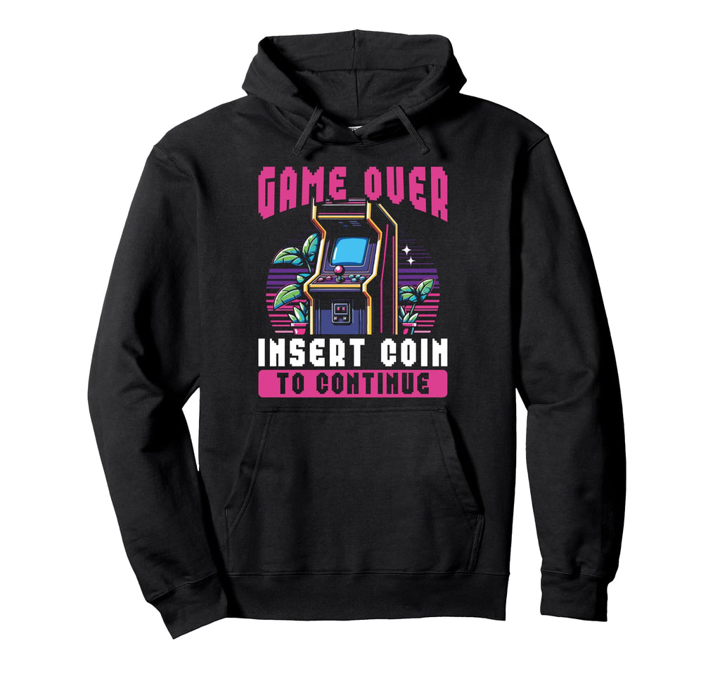 80S Arcade Nostalgia Pixel Art Video Hoodie - Graphic Print for Adults - T-Shirt, Sweatshirt, Hoodie