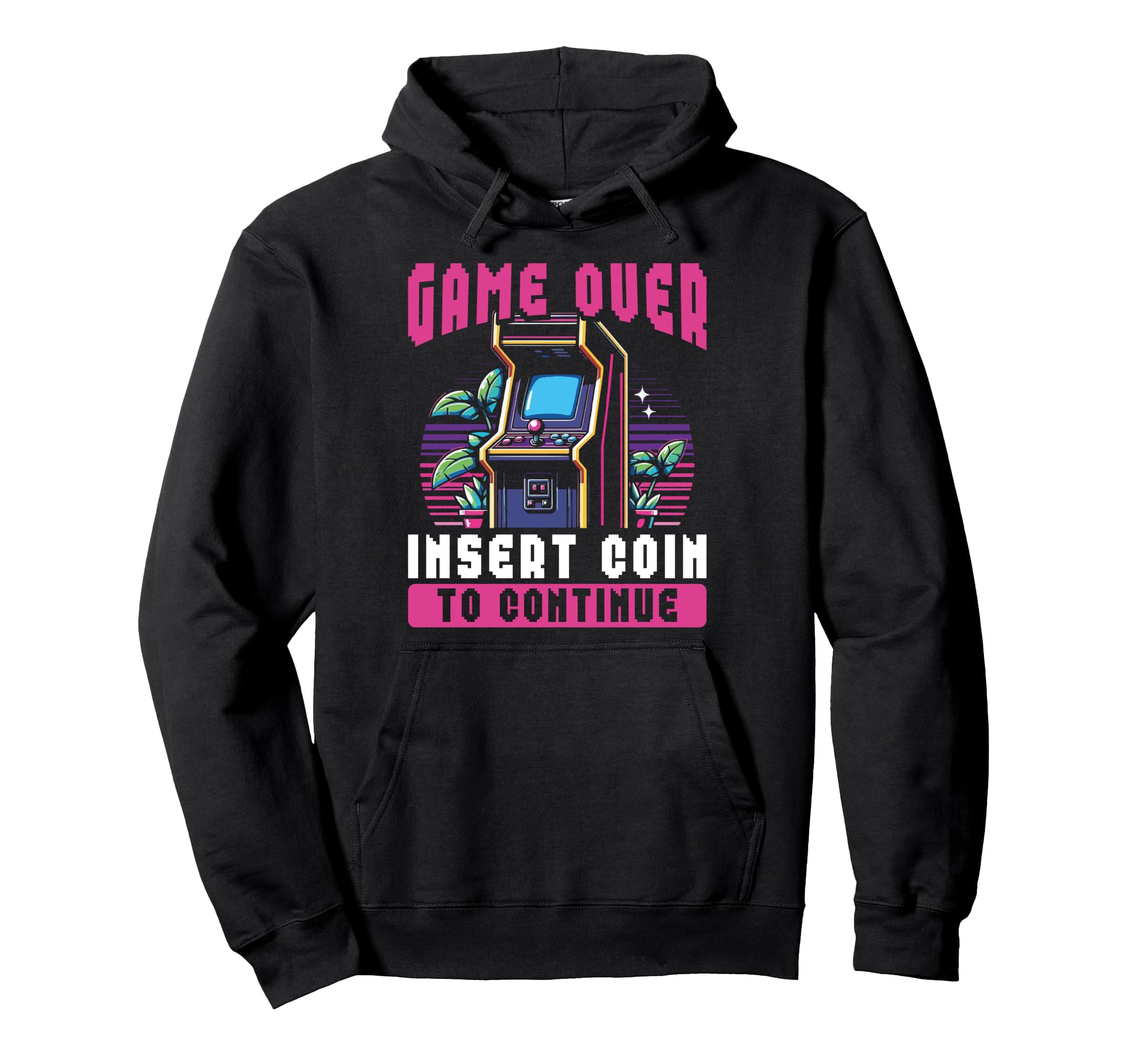 80S Arcade Nostalgia Pixel Art Video Hoodie - Graphic Print for Adults - T-Shirt, Sweatshirt, Hoodie