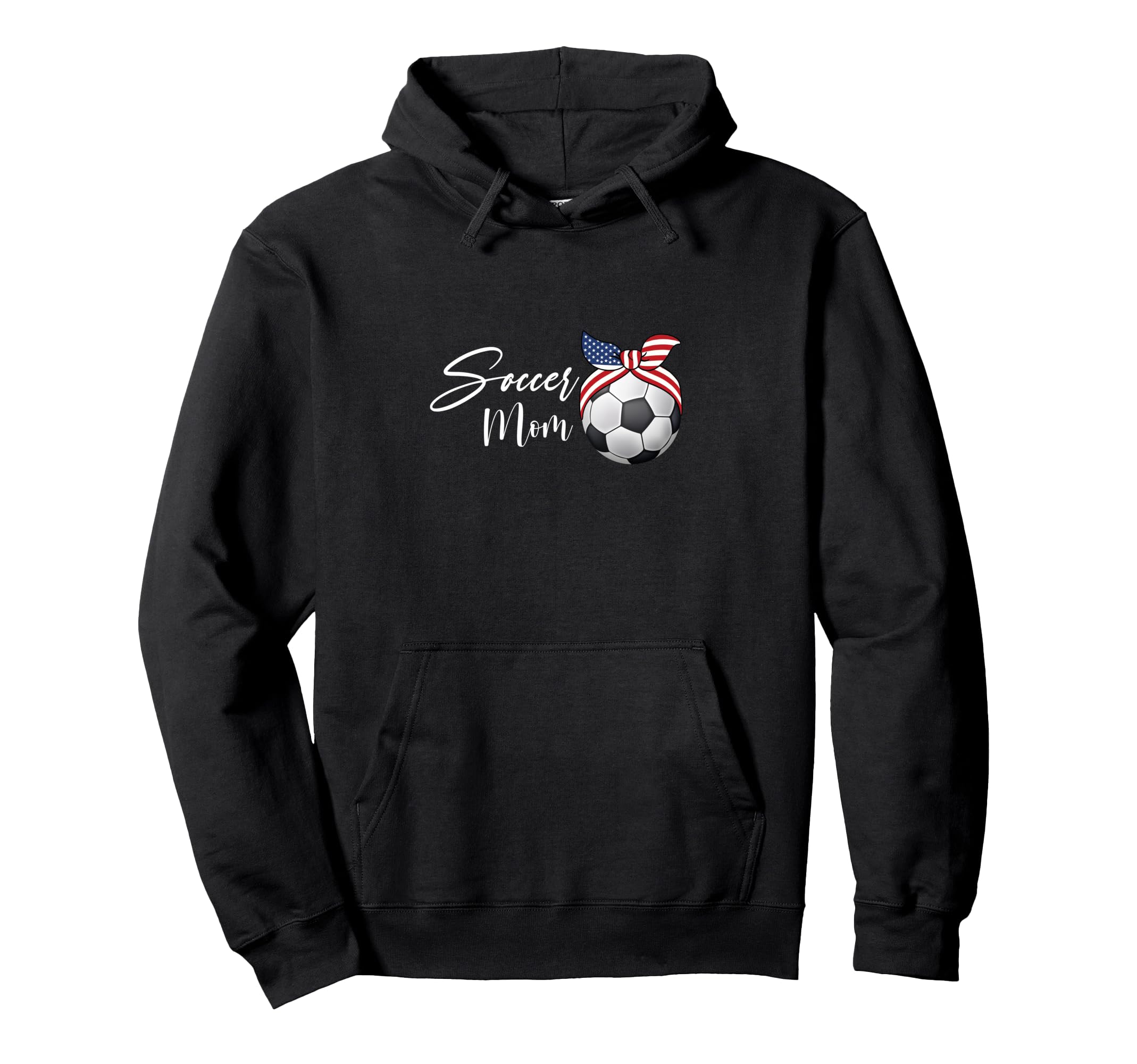 Soccer Mom American Flag Ball Hoodie - Streetwear Style for Adults - T-Shirt, Sweatshirt, Hoodie