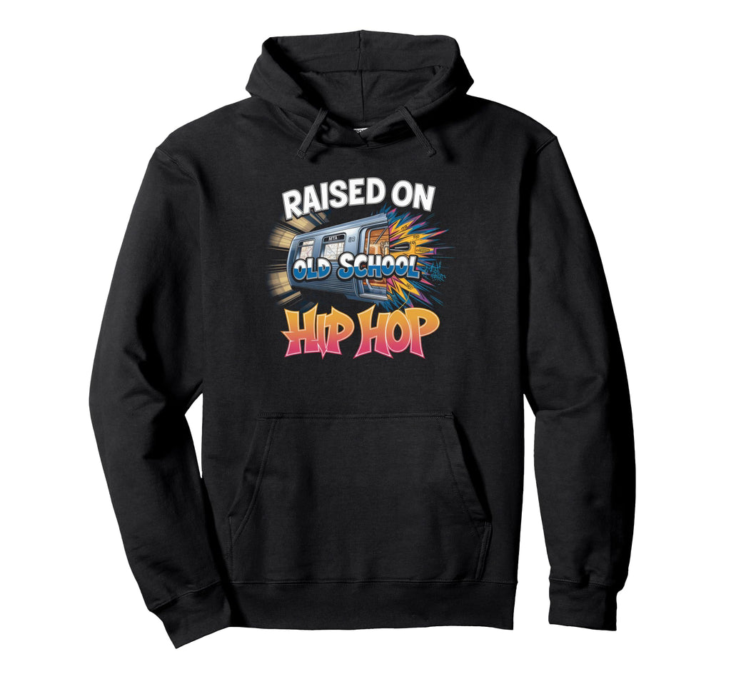 Raised Old School Hip Hop Cassette Hoodie - Casual Everyday Wear Unisex - T-Shirt, Sweatshirt, Hoodie