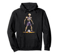 Spooky Skeleton Playing Soccer Halloween Hoodie - Custom Art Print Unisex - T-Shirt, Sweatshirt, Hoodie