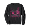 Neon Cassette Tape Gift Sweatshirt - Custom Art Print for Adults - T-Shirt, Sweatshirt, Hoodie