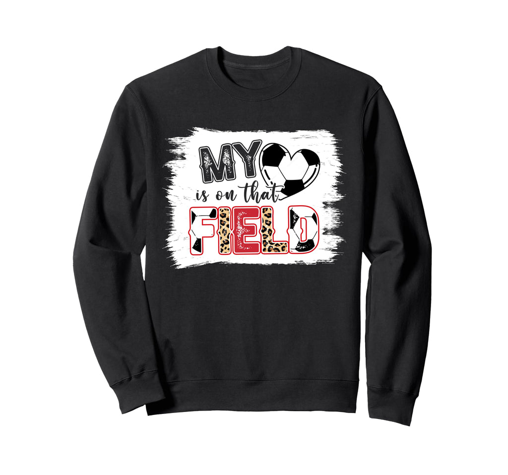 Leopard My Heart Is That Field Sweatshirt - Aesthetic Graphic Men Women - T-Shirt, Sweatshirt, Hoodie