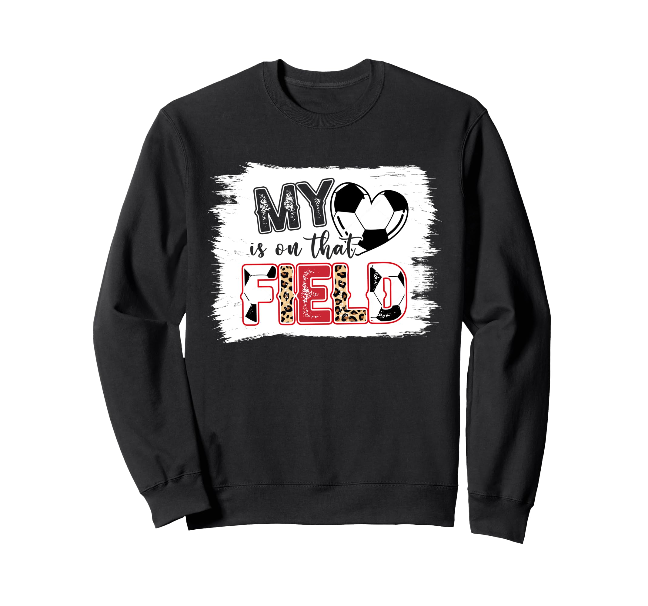 Leopard My Heart Is That Field Sweatshirt - Aesthetic Graphic Men Women - T-Shirt, Sweatshirt, Hoodie