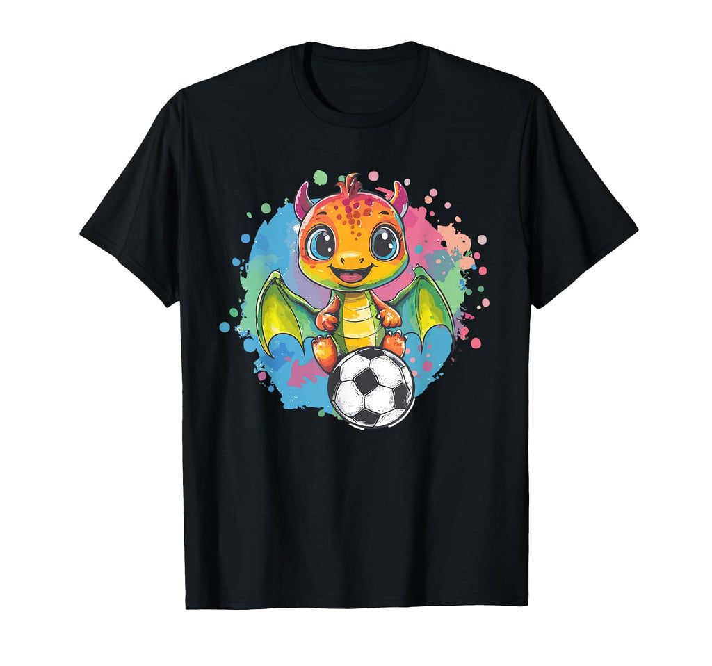 Dragon Soccer Ball Playful Art T-Shirt - Minimalist Print Unisex - T-Shirt, Sweatshirt, Hoodie