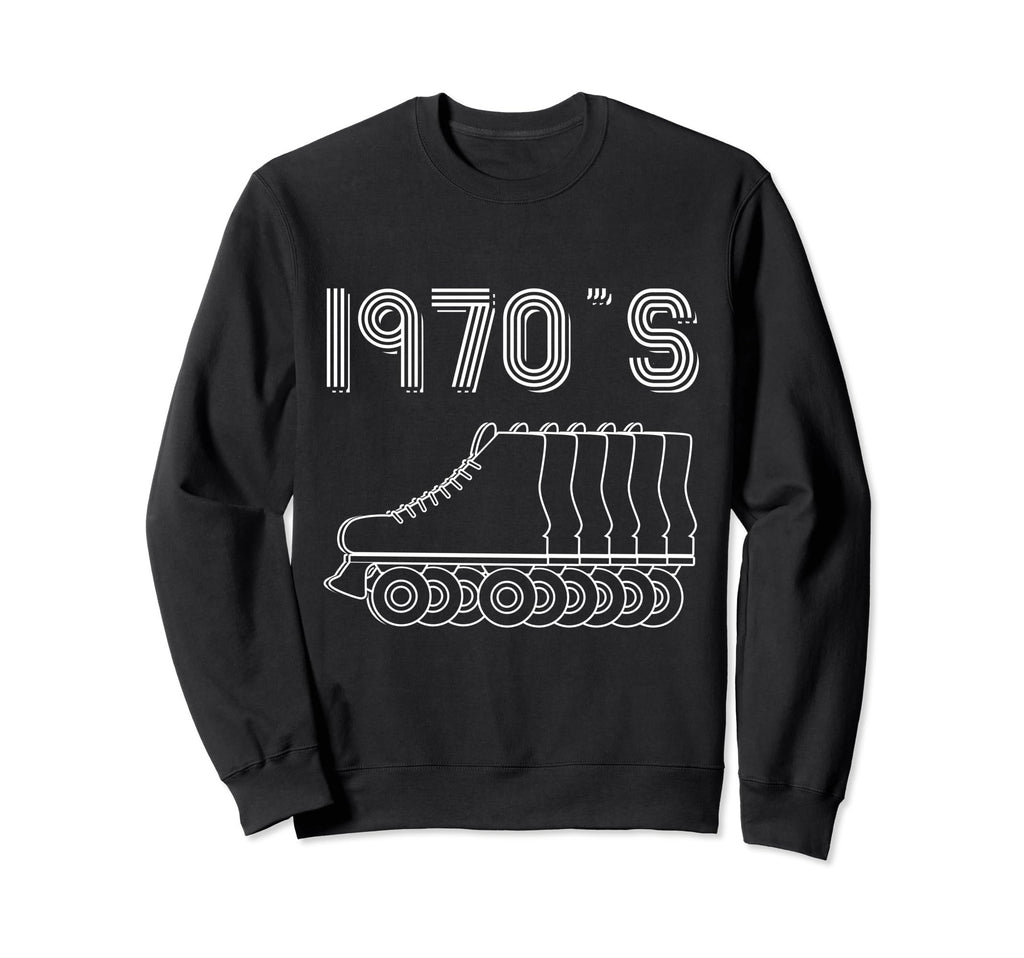 1970S Roller Skates Skating Sweatshirt - Unique Graphic for Adults - T-Shirt, Sweatshirt, Hoodie