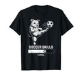 Soccer Pug Skills Loading Dog Score T-Shirt - Minimalist Print for Adults - T-Shirt, Sweatshirt, Hoodie
