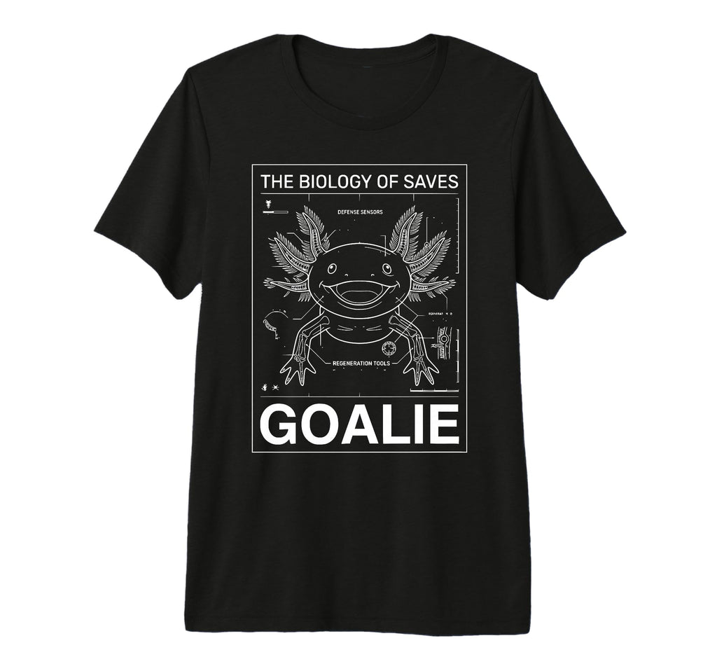 Biology Saves Axolotl Goalie Soccer T-Shirt - Aesthetic Graphic for Adults - T-Shirt, Sweatshirt, Hoodie