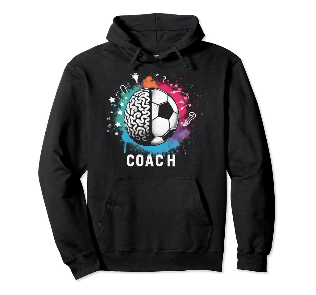 Soccer Coach Training Coaching Hoodie - Custom Art Print for Adults - T-Shirt, Sweatshirt, Hoodie