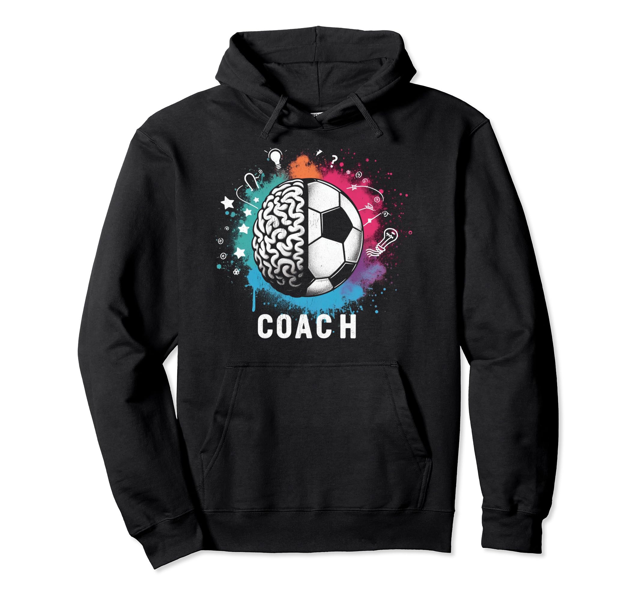 Soccer Coach Training Coaching Hoodie - Custom Art Print for Adults - T-Shirt, Sweatshirt, Hoodie