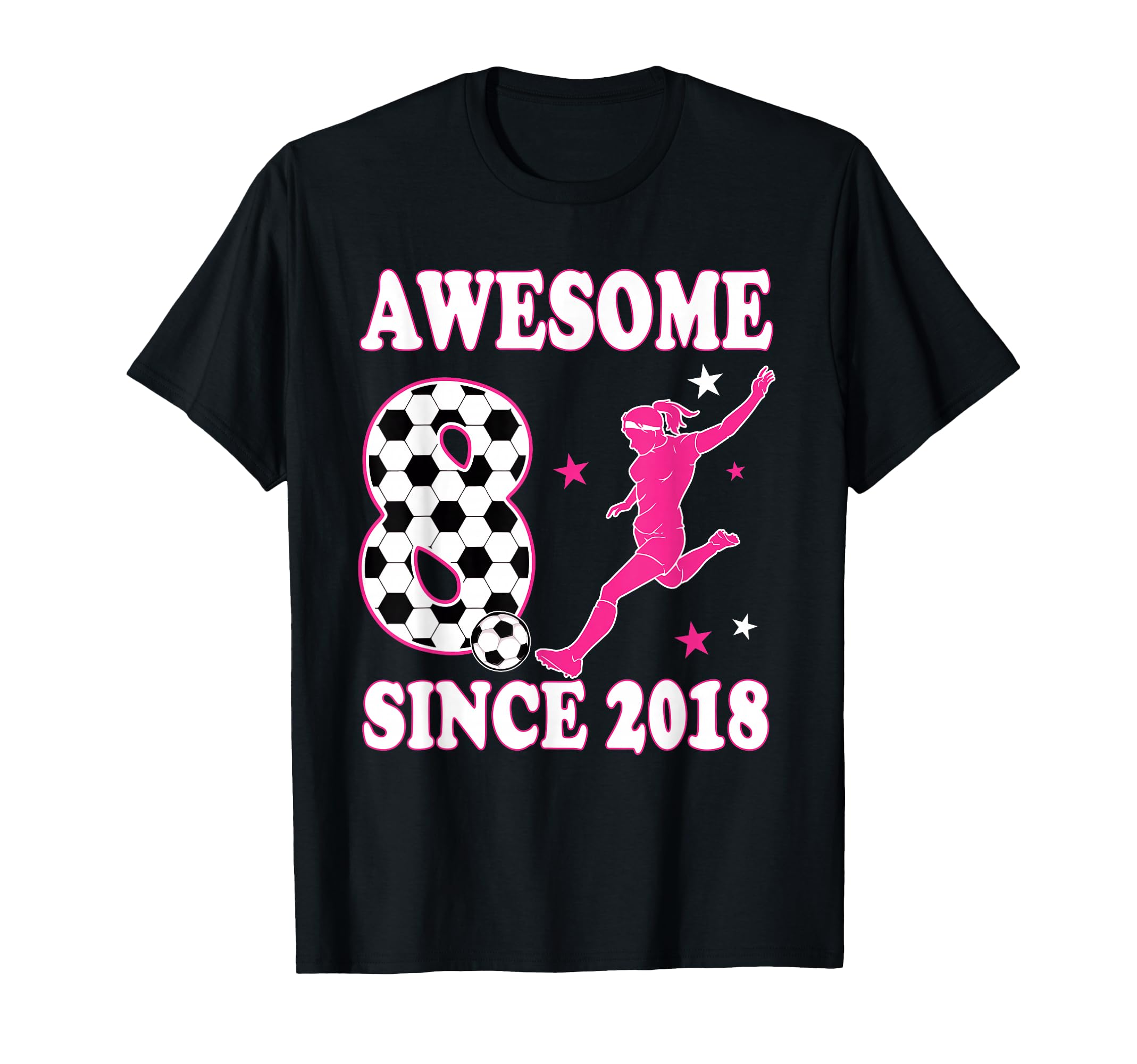 8 Year Old Awesome Since 2018 Birthday T-Shirt - Fun Novelty Design Unisex - T-Shirt, Sweatshirt, Hoodie