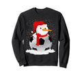 Funny Soccer Snowman Football Sweatshirt - Novelty Apparel Unisex - T-Shirt, Sweatshirt, Hoodie