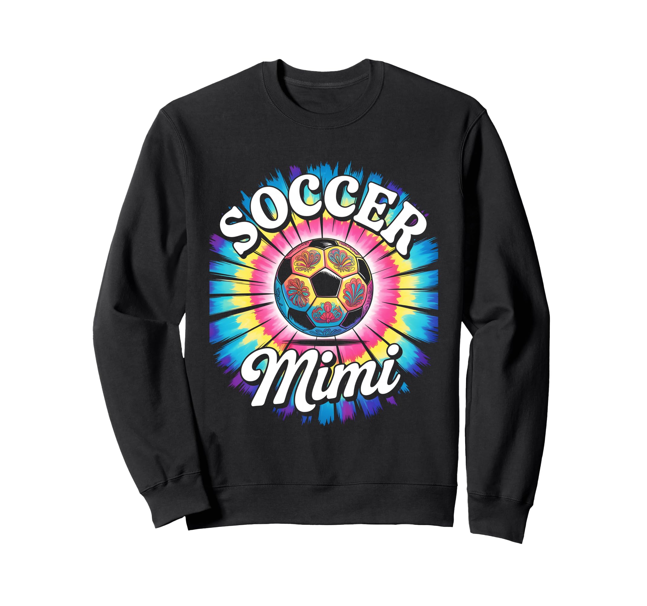 Soccer Mimi Grandma Tie Dye Sweatshirt - Casual Everyday Wear Unisex - T-Shirt, Sweatshirt, Hoodie