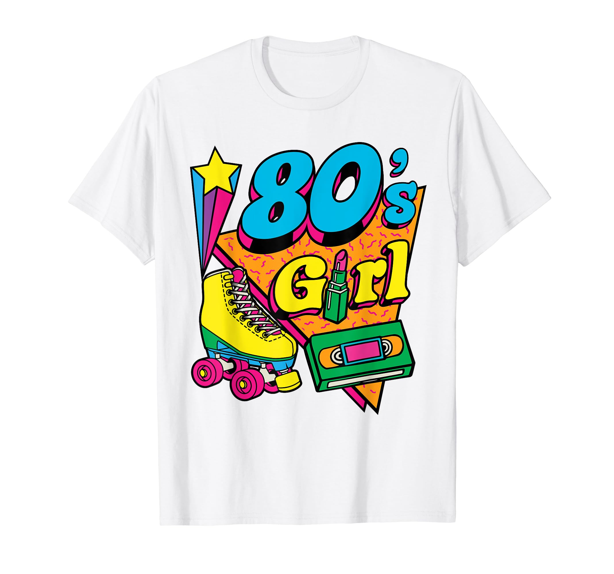 80S Roller Skater Music Lover Skate Shoes T-Shirt - Graphic Print Unisex - T-Shirt, Sweatshirt, Hoodie