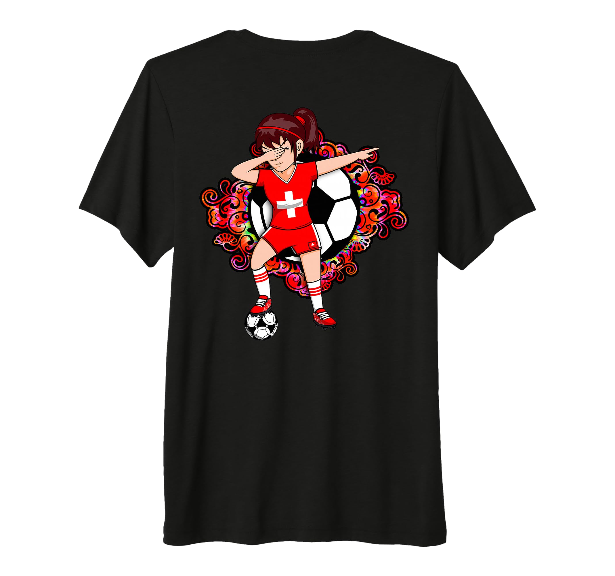 Dabbing Soccer Switzerland Fans Jersey T-Shirt - Minimalist Print Unisex - T-Shirt, Sweatshirt, Hoodie