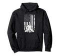 Ice Hockey Goalkeeper Us Flag Ice Hockey Hoodie - Graphic Print Unisex - T-Shirt, Sweatshirt, Hoodie