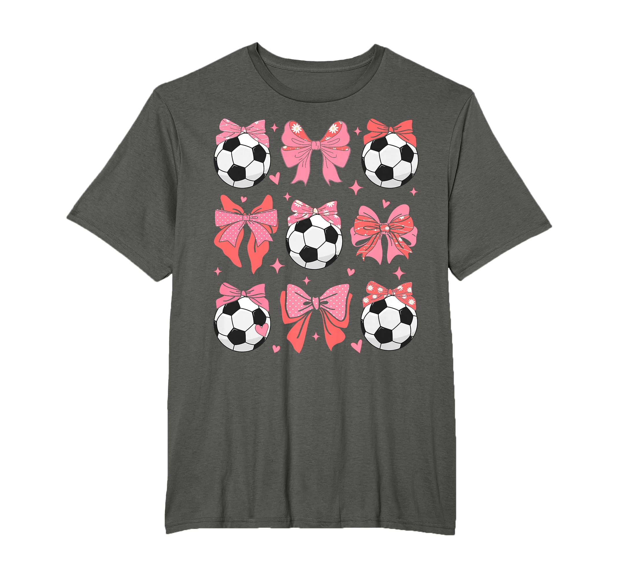 Coquette Bow Soccer Mom Family T-Shirt - Casual Everyday Wear Men Women - T-Shirt, Sweatshirt, Hoodie
