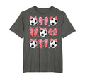 Coquette Bow Soccer Mom Family Sports T-Shirt - Trendy Graphic Unisex - T-Shirt, Sweatshirt, Hoodie