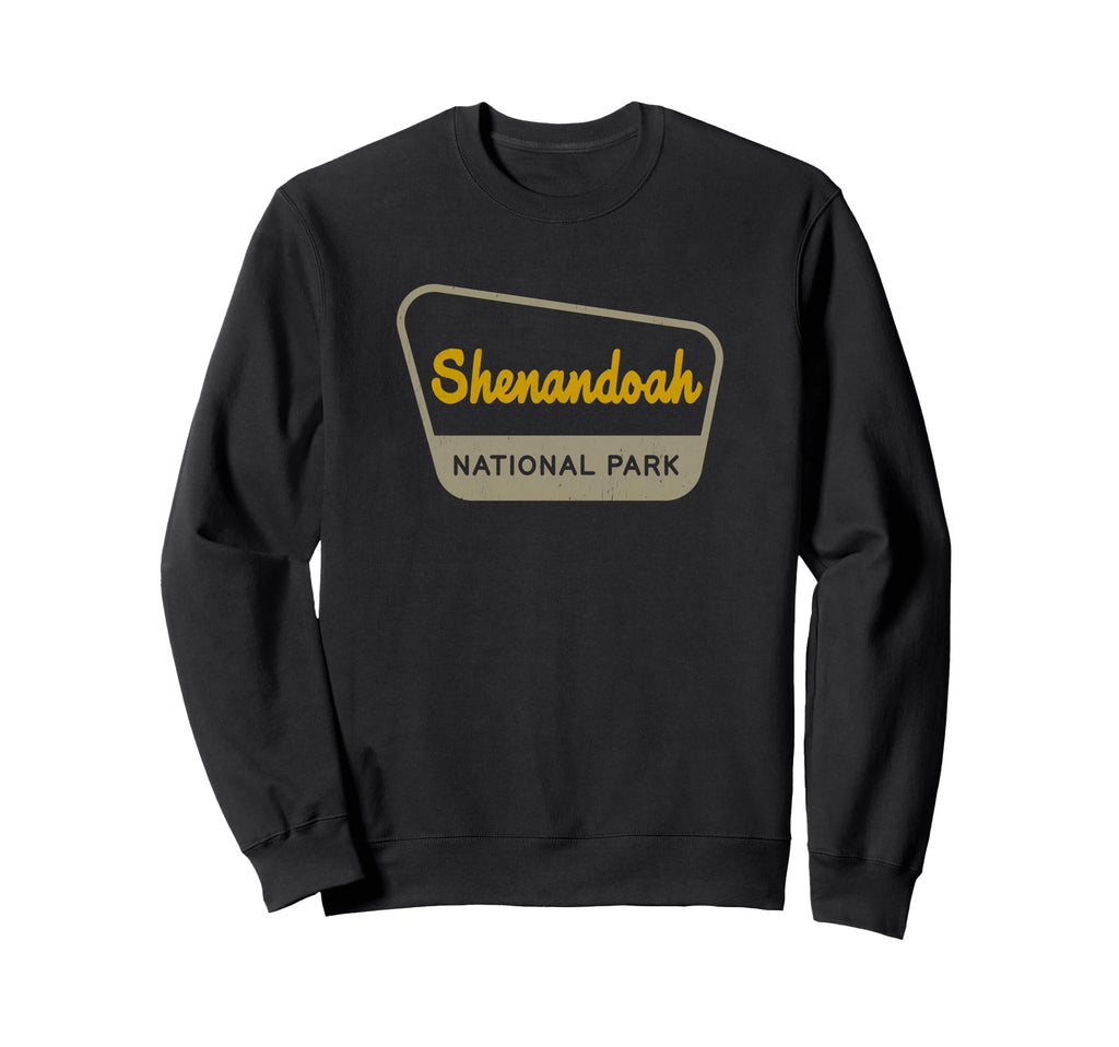 Shenandoah National Park Two Tone Sign Sweatshirt - Trendy Graphic Unisex - T-Shirt, Sweatshirt, Hoodie