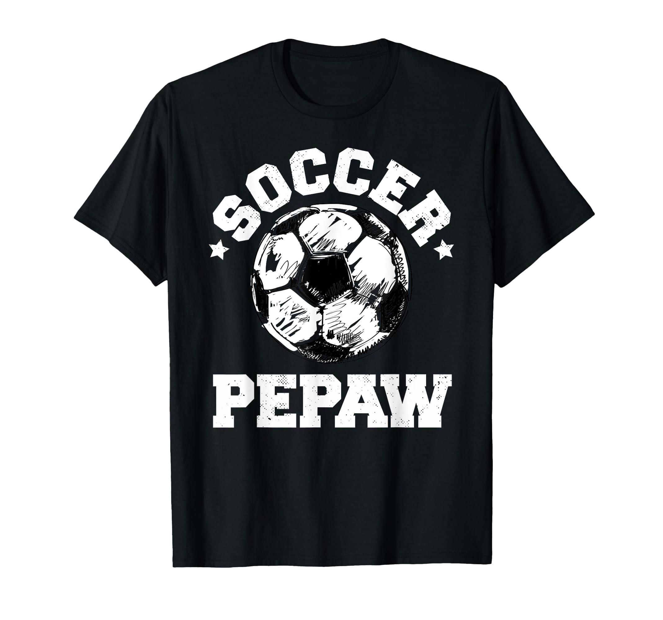 Soccer Pepaw Soccer Ball Distressed T-Shirt - Streetwear Style for Adults - T-Shirt, Sweatshirt, Hoodie