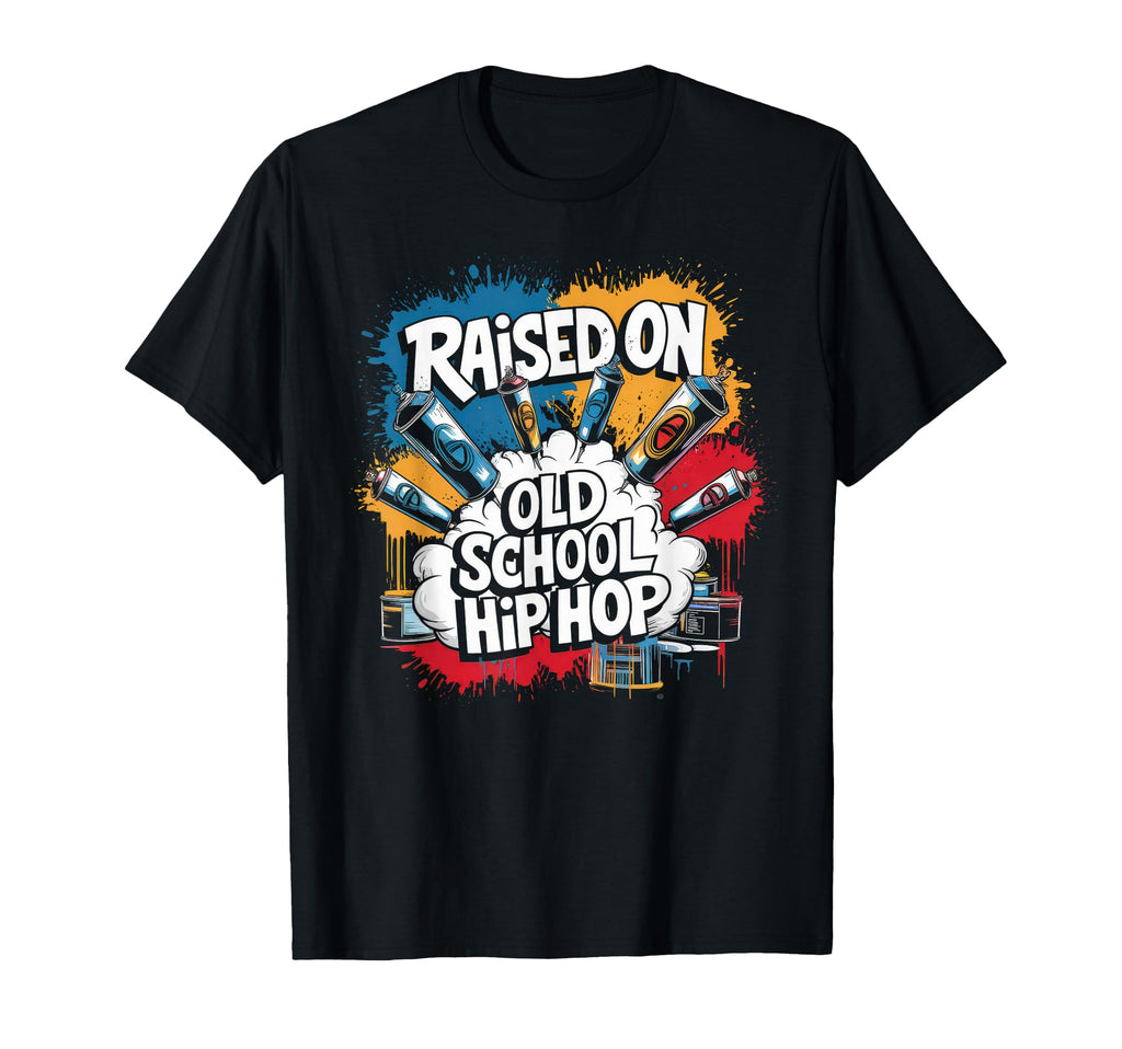 Raised Old School Hip Hop Cassette T-Shirt - Streetwear Style Unisex - T-Shirt, Sweatshirt, Hoodie