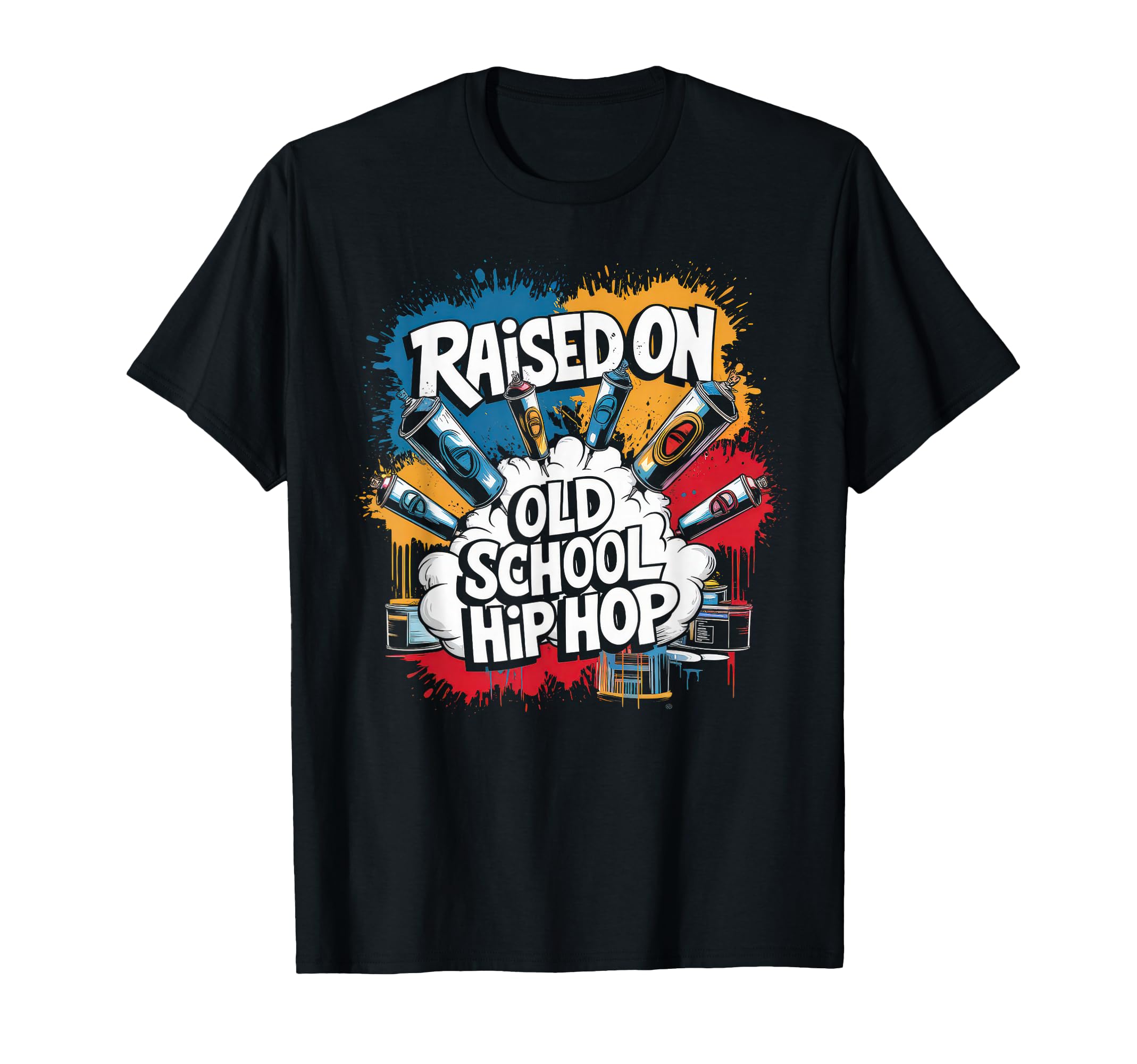 Raised Old School Hip Hop Cassette T-Shirt - Streetwear Style Unisex - T-Shirt, Sweatshirt, Hoodie