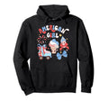 July 4 Flag Firework Ice Cream Roller Hoodie - Trendy Graphic for Adults - T-Shirt, Sweatshirt, Hoodie