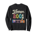 2001 Birthday Funny Old Cassette Sweatshirt - Unique Graphic Men Women - T-Shirt, Sweatshirt, Hoodie