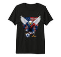 American Soccer Eagle Animal Art T-Shirt - Casual Everyday Wear Men Women - T-Shirt, Sweatshirt, Hoodie