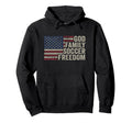 God Family Soccer Freedom Player Coach Hoodie - Streetwear Style Unisex - T-Shirt, Sweatshirt, Hoodie