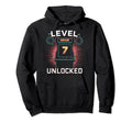 Level 7 Unlocked Video Game 7Th Birthday Hoodie - Novelty Apparel Unisex - T-Shirt, Sweatshirt, Hoodie